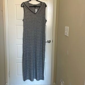 Forever 21 Dress Knee Length- Charcoal Black